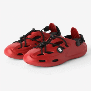 ❤️🔥 Bold Red Lightweight & Ventilated Clogs with Charm