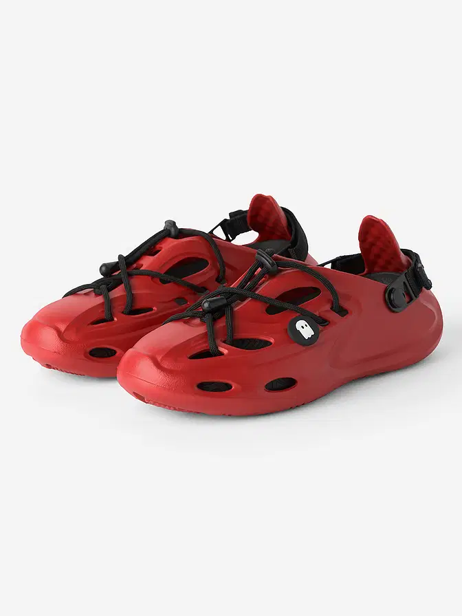 โค๏ธโ๐ฅ Bold Red Lightweight & Ventilated Clogs with Charm