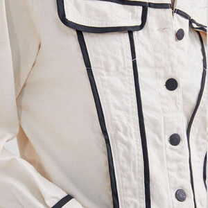 Textured Zip-Up Biker Jacket